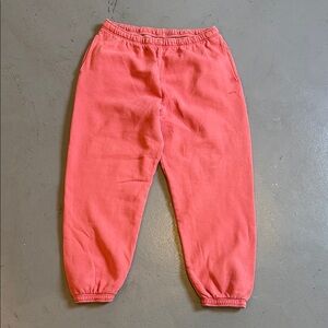 Aritzia Sweatfleece Cozy Fleece Coral Sweatpants
